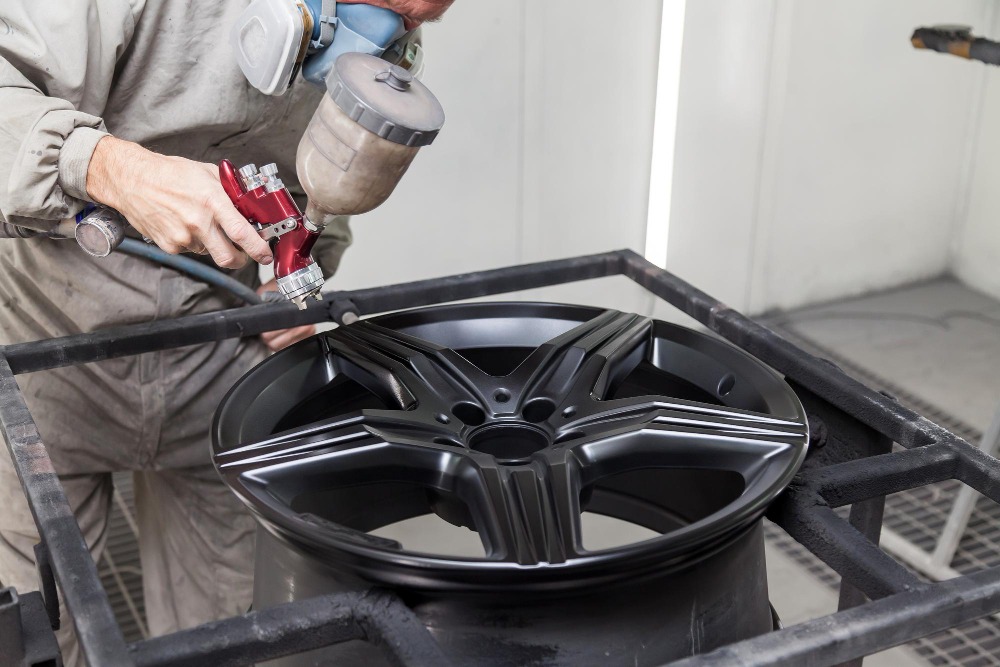 Painting car rims