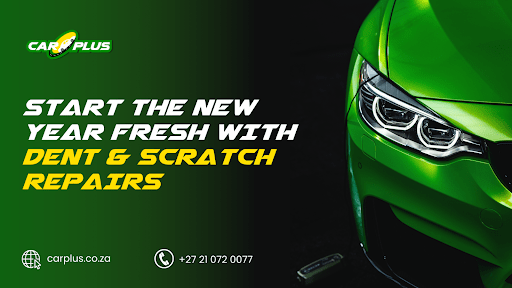Car Plus | Blog image that says: "Start Fresh with Dent & Scratch Repairs This New Year"